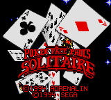 Poker Faced Paul's Solitaire (USA, Europe) Title Screen